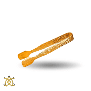 Pince à encens en métal doré